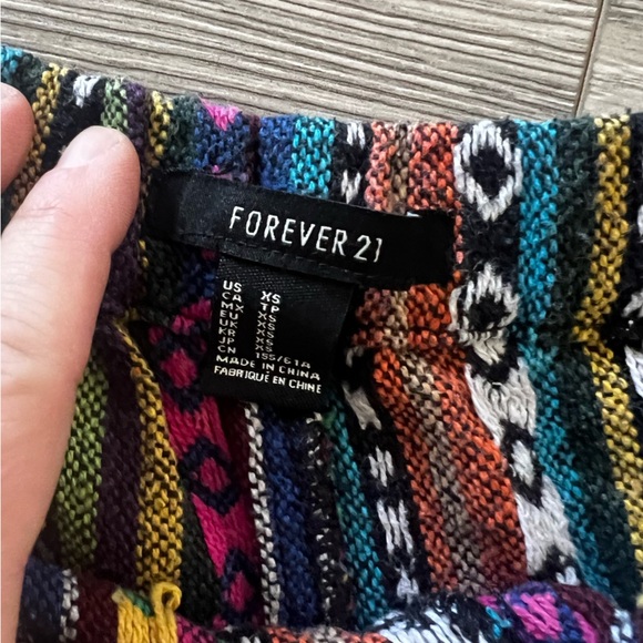 Forever 21 Multicolor Striped Women's Shorts - Picture 3 of 4